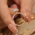 18k Gold Plated Moissanite Sterling Silver Flower